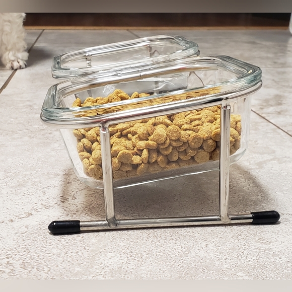 SOLD- Cat Glass Bowl Set - Picture 6 of 7